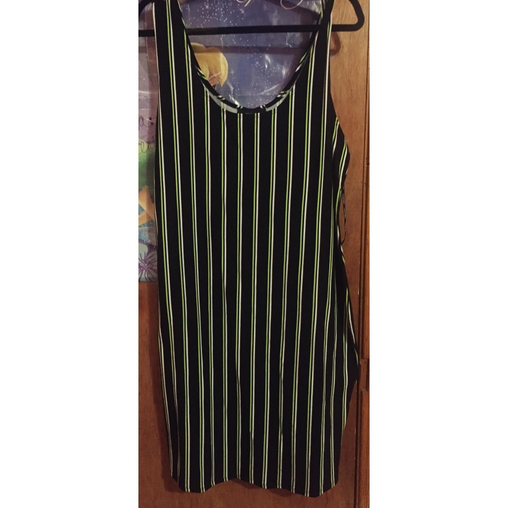 Plus Size Striped Print Dress (3X)